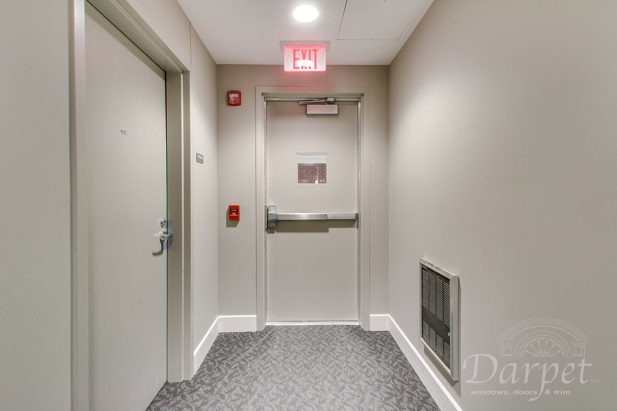 Hollow Metal Double Door with Vision Vision Lite