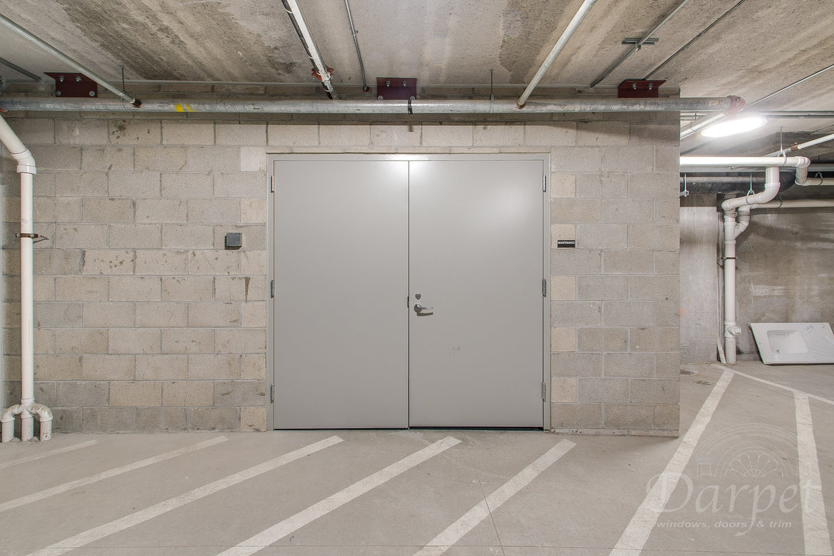 Flush Hollow Metal Double Door