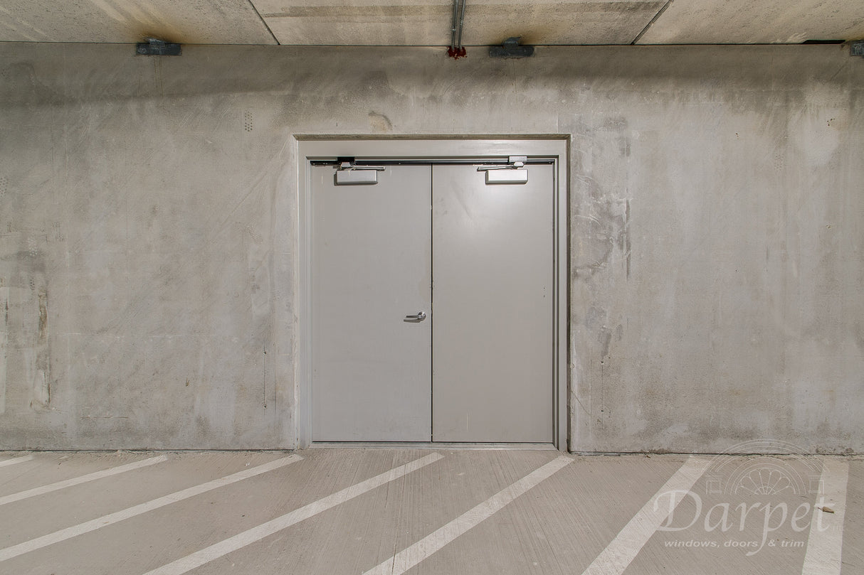 Flush Hollow Metal Double Door