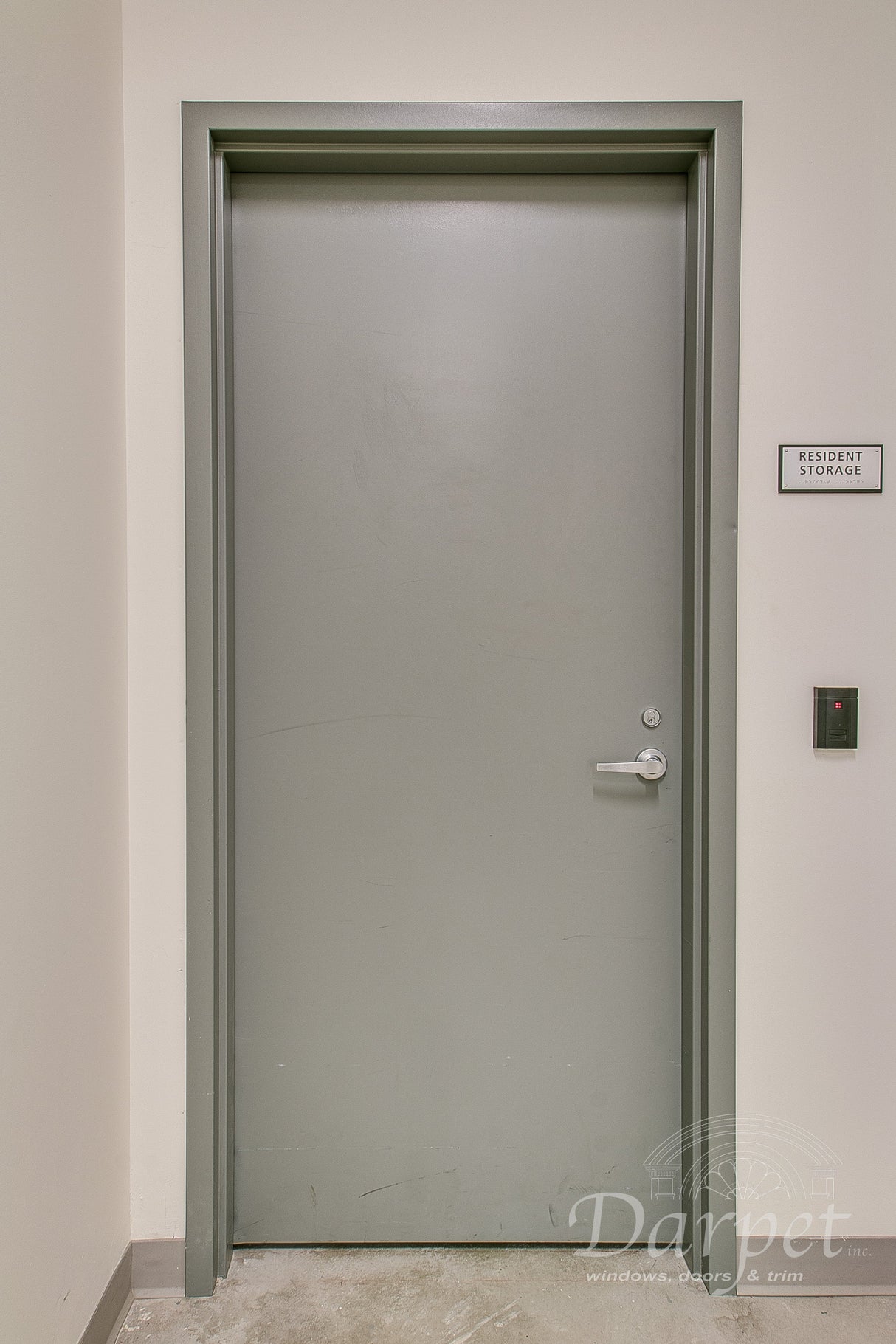 Flush Hollow Metal Double Door