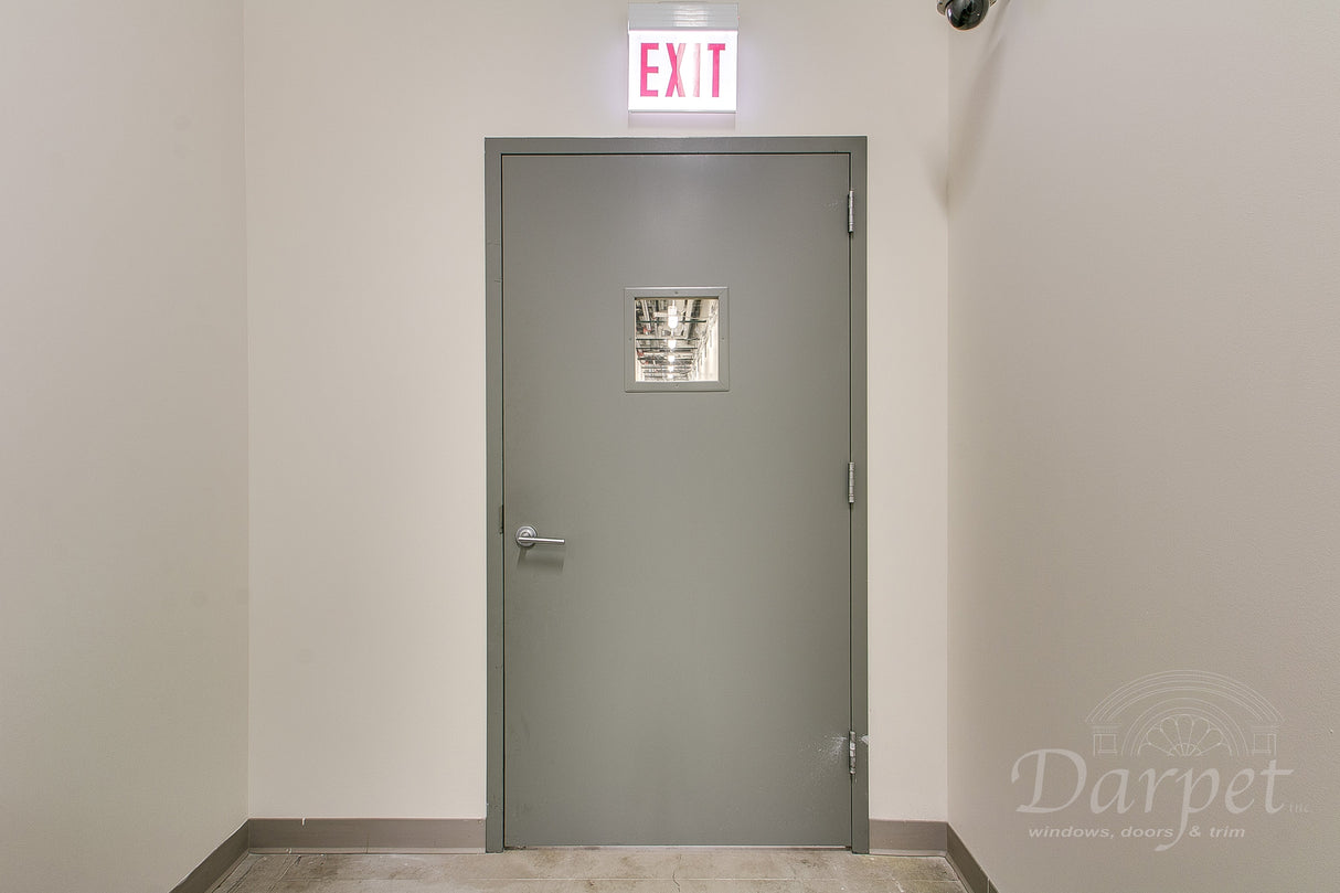 Hollow Metal Double Door with Vision Vision Lite