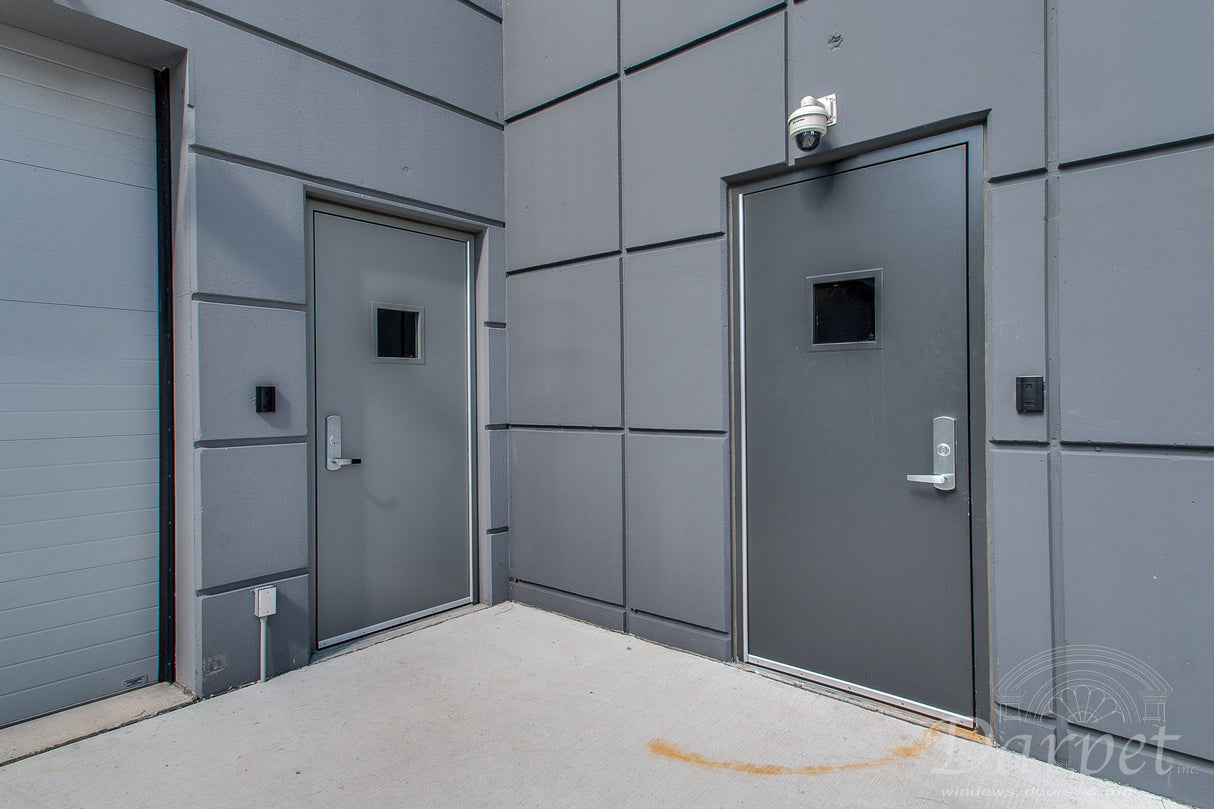 Hollow Metal Double Door with Vision Vision Lite