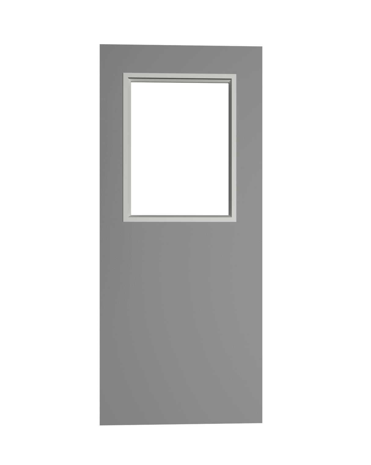 Hollow Metal Door with Half Lite Slab