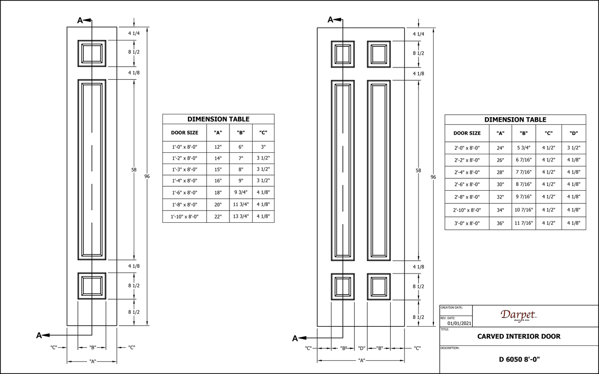 D6050 Prehung