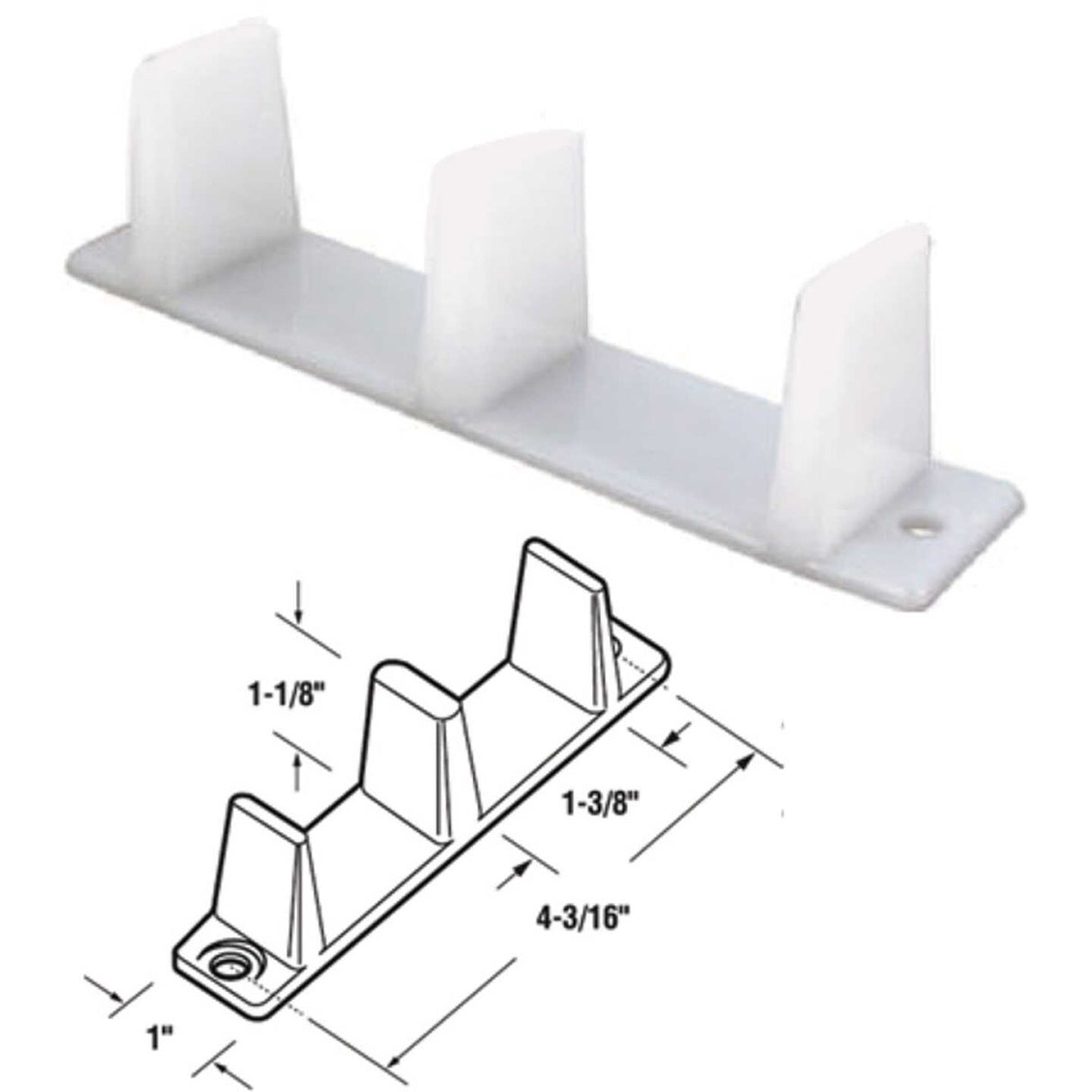 Plastic Bottom Guides (3 PCS)