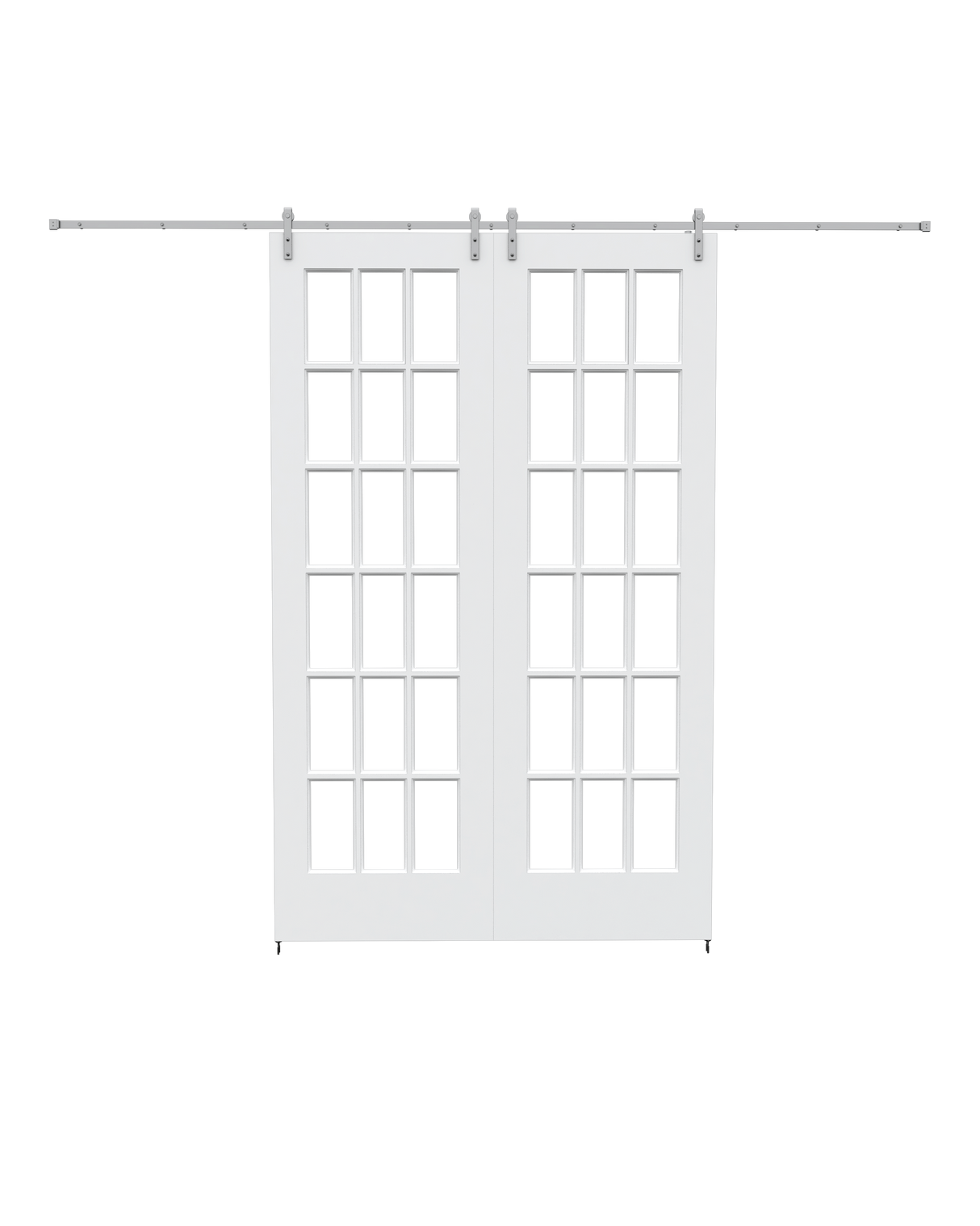 Clear Glass Poplar (18 Lite) Barn