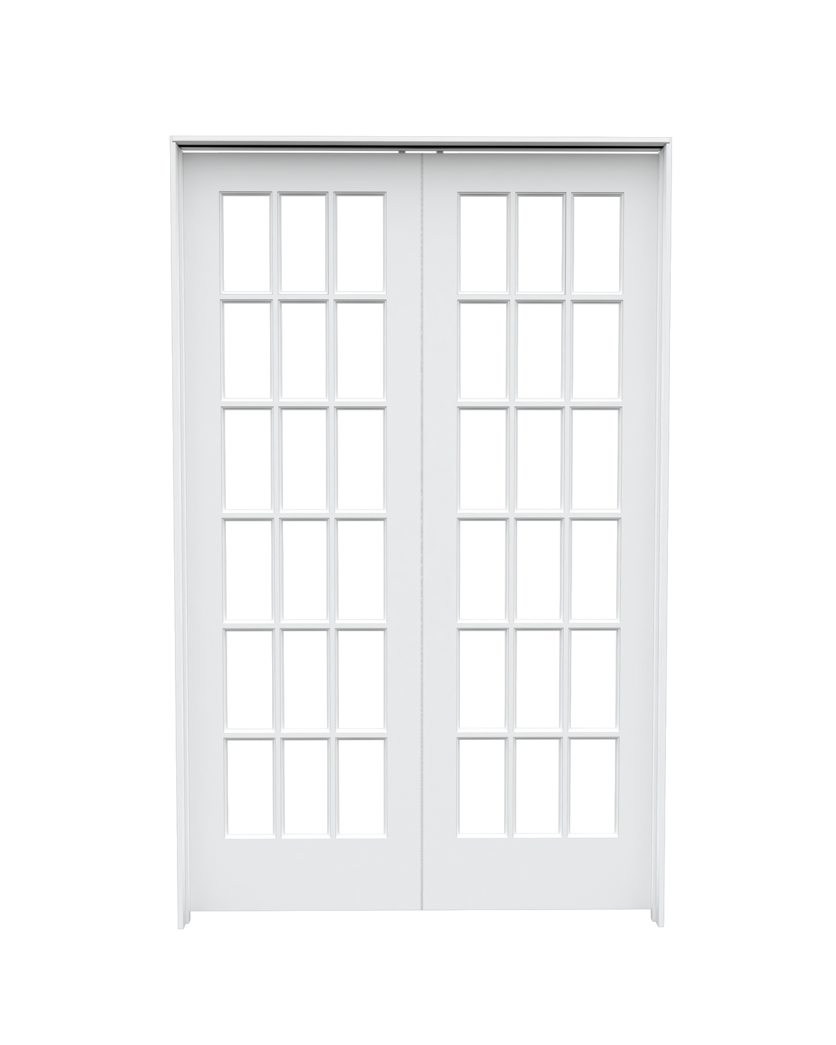 Clear Glass Poplar (18 Lite) Double