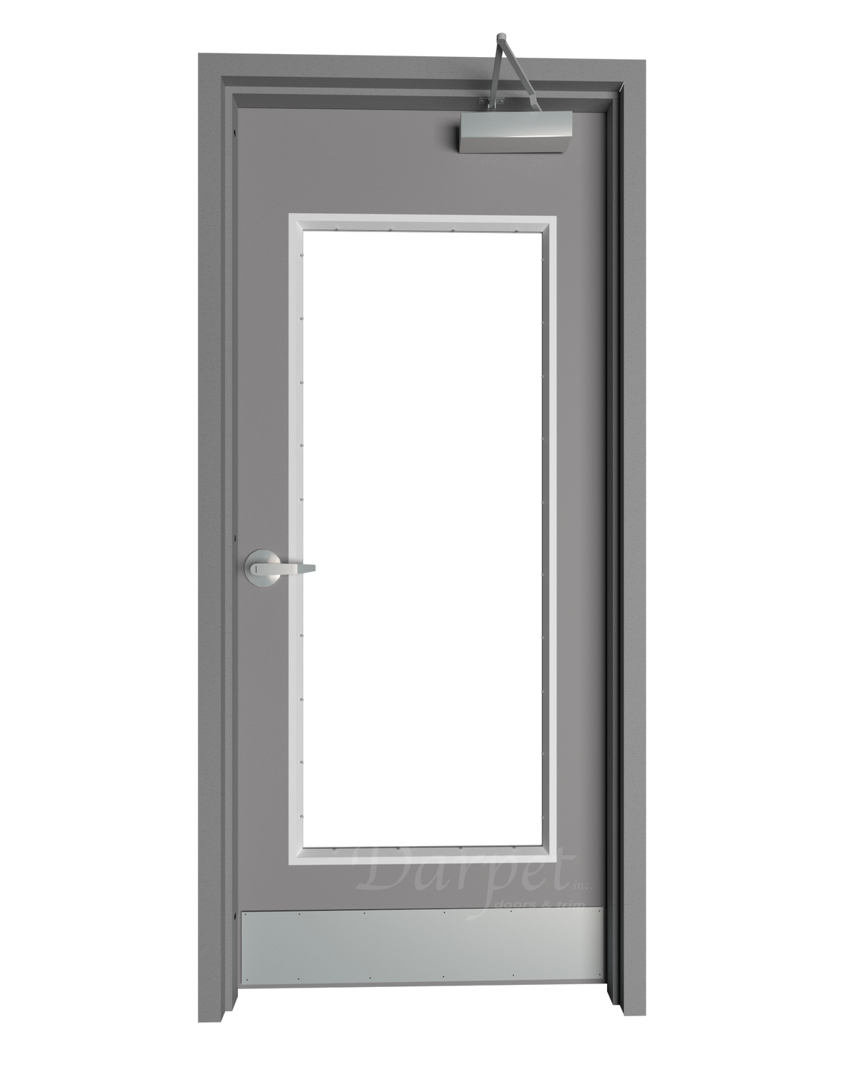 Hollow Metal Door with Full Lite