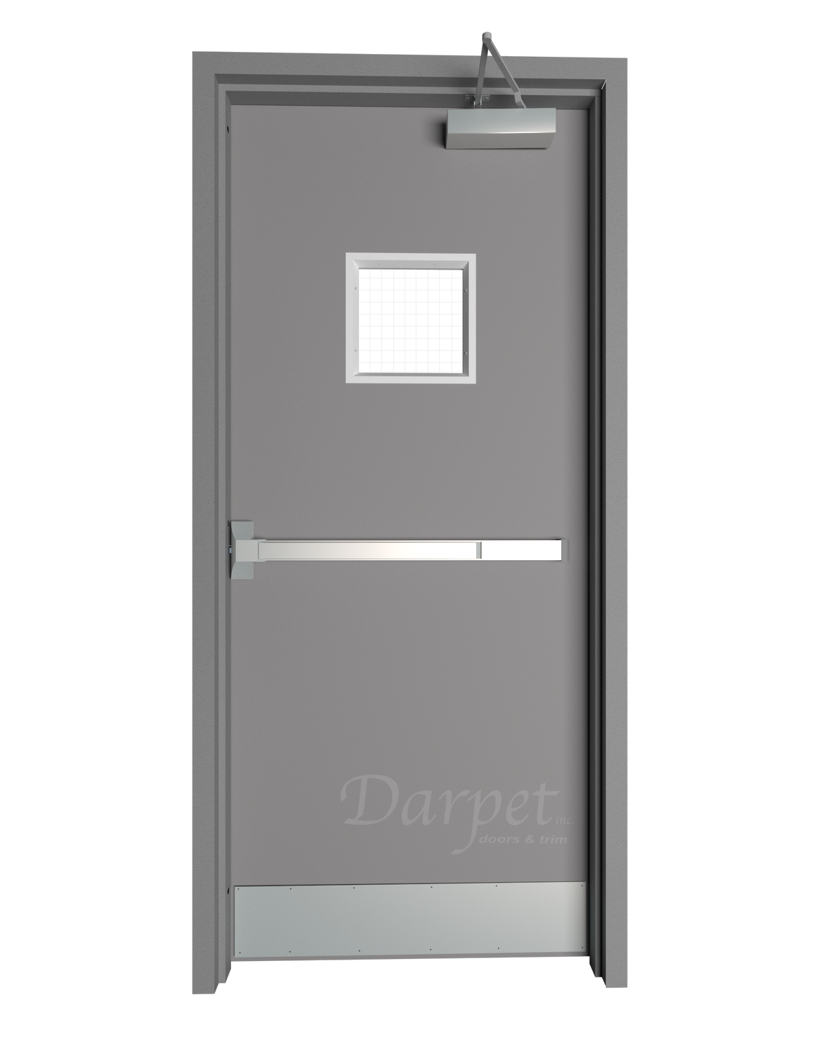 Hollow Metal Double Door with Vision Vision Lite
