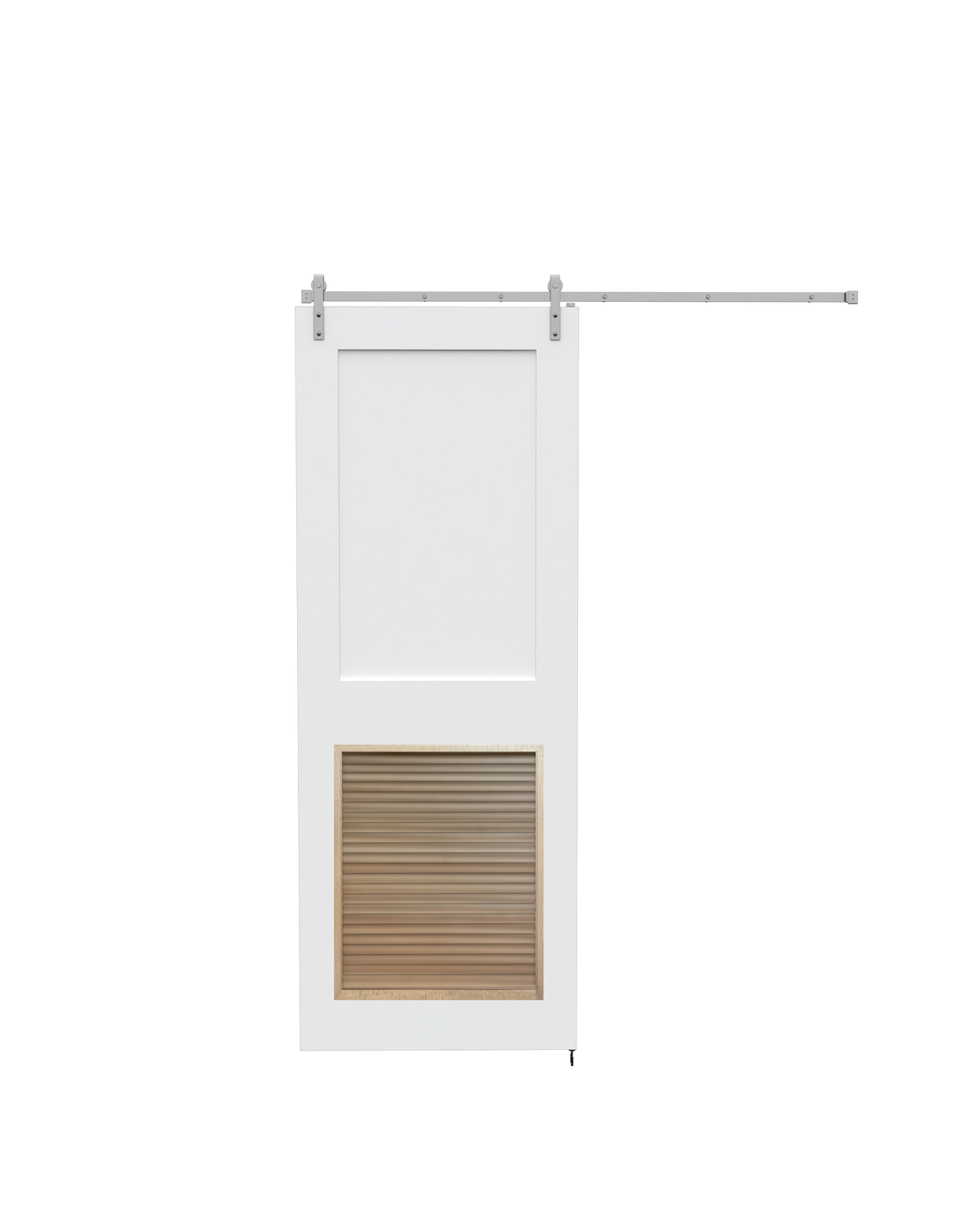 Flat Shaker (2 Panel) Barn with Louver Insert
