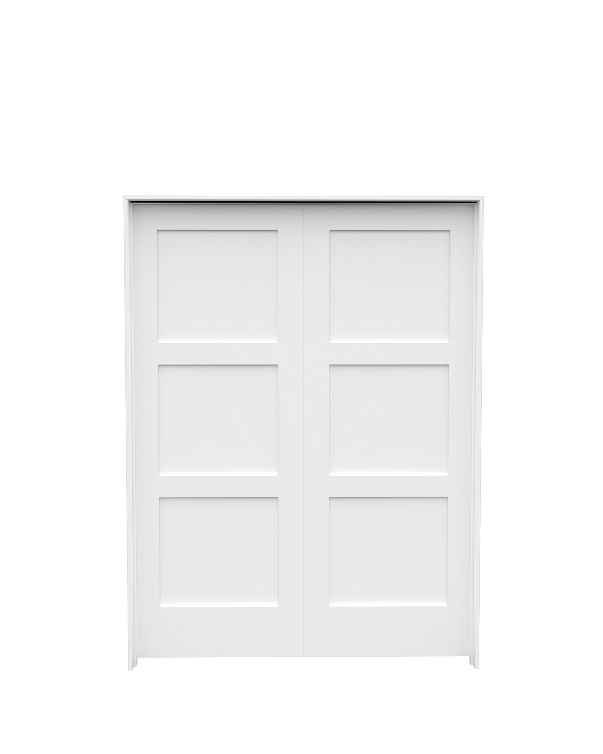 Flat Shaker (3 Panel Equal) Double