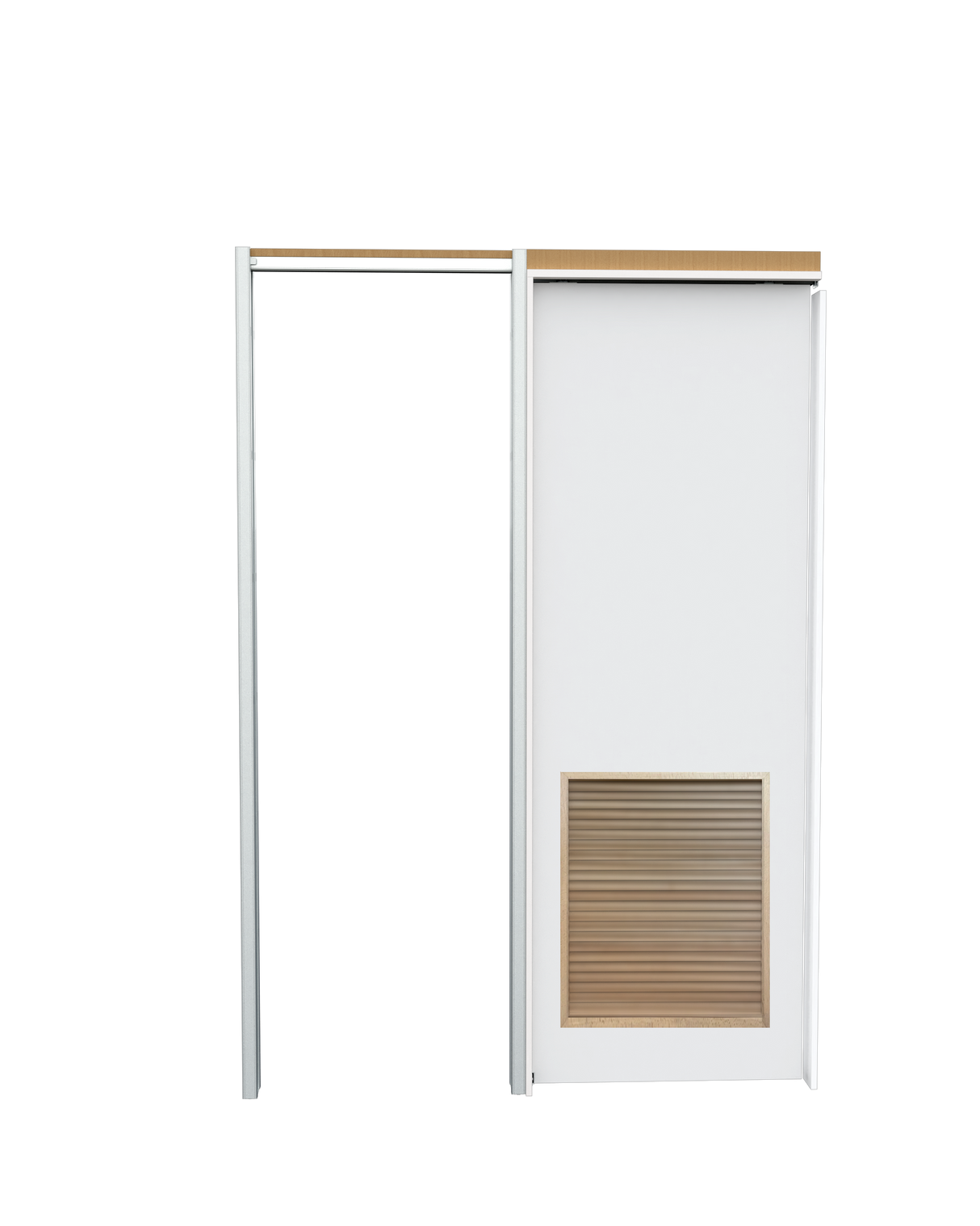 Flush Pocket with Louver Insert