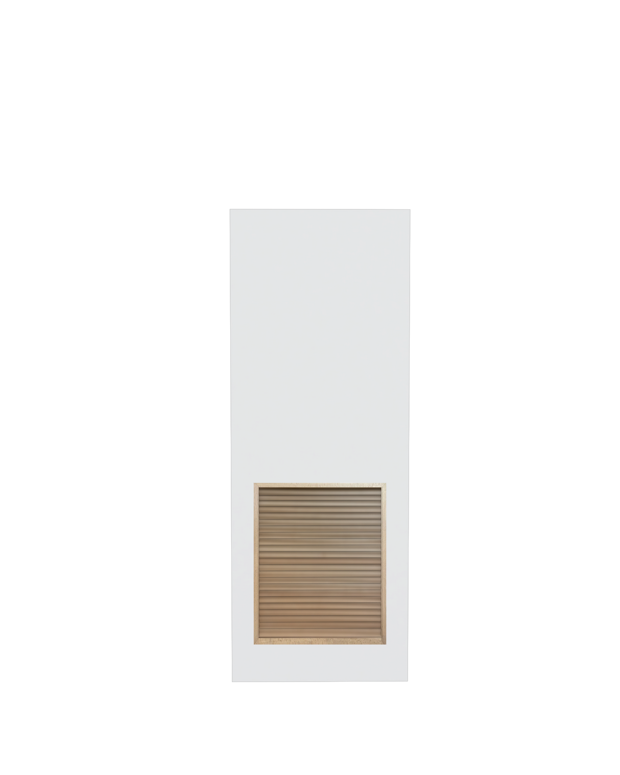 Flush Slab with Louver Insert