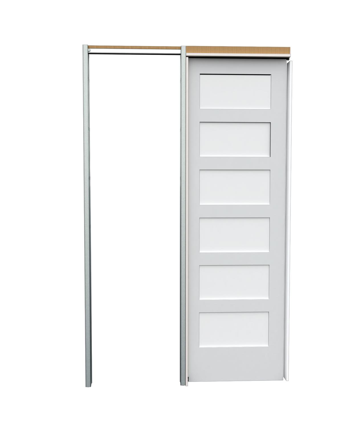 Frosted Poplar Shaker (6 Lite) Pocket
