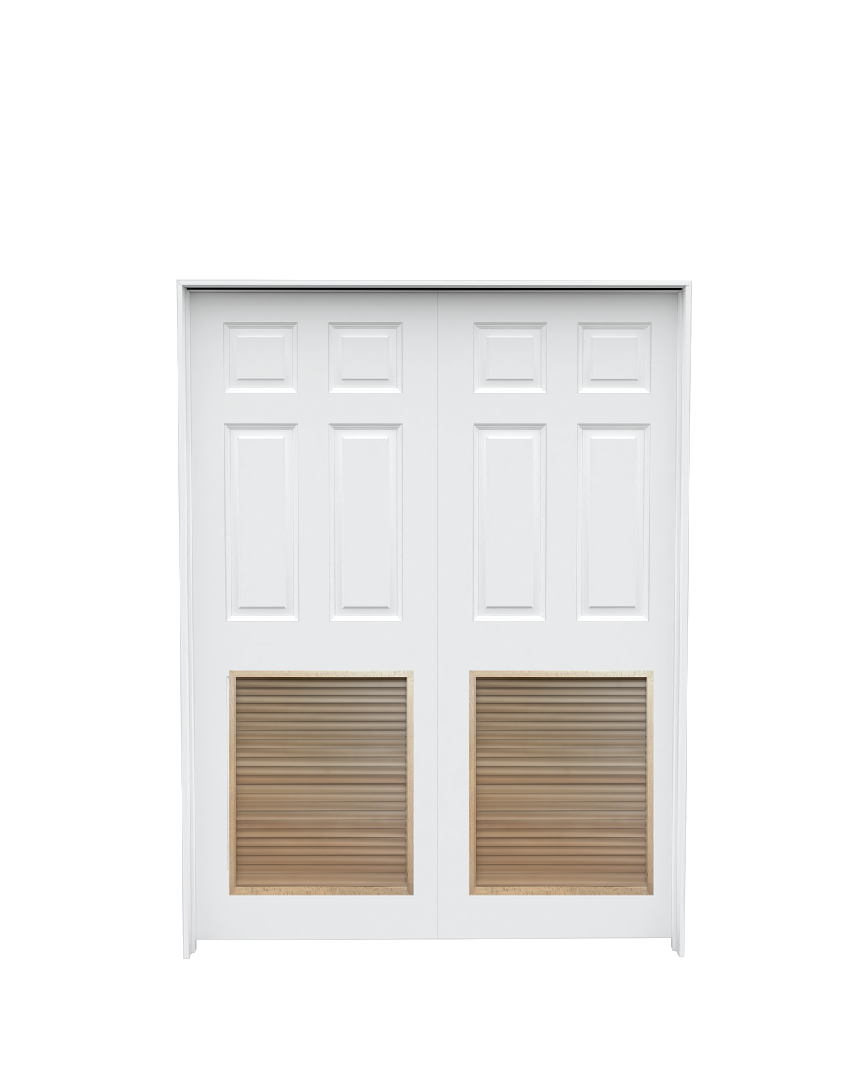 Smooth Double with Louver Insert