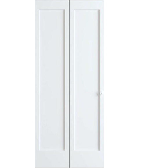 1 Panel Shaker Bifold Primed 6'-8" (80")