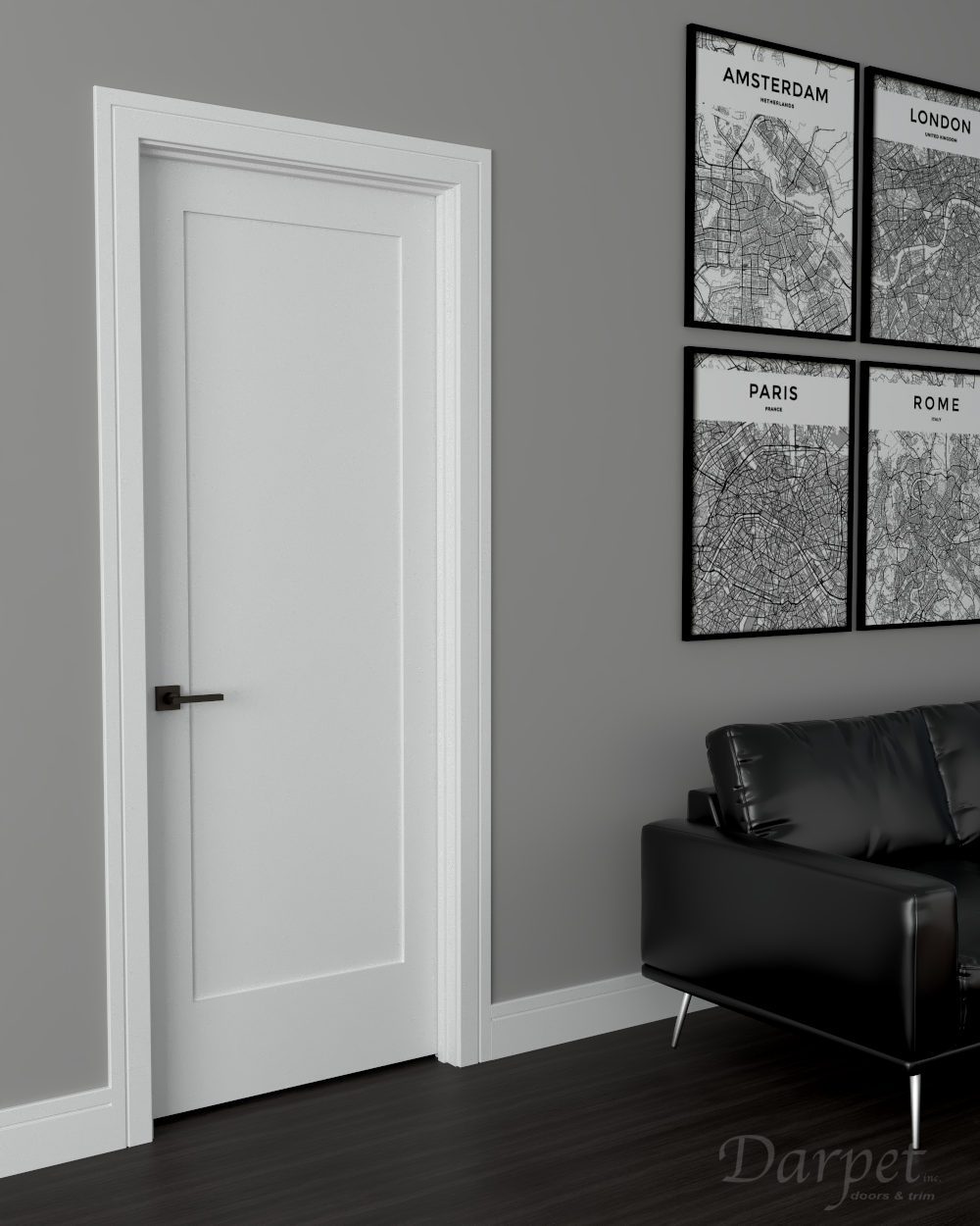 1 Panel Flat Shaker Primed 6'-8" (80")