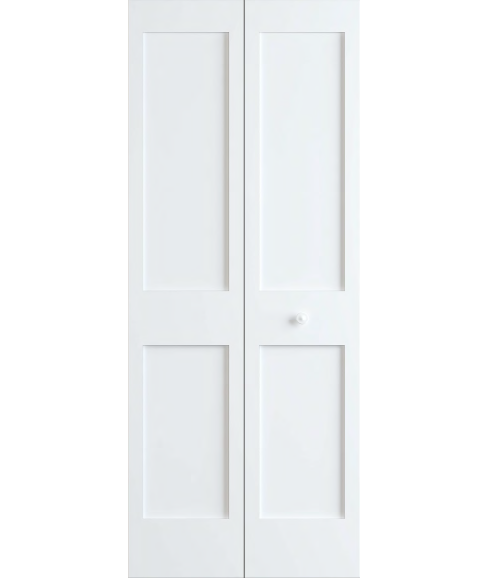 2 Panel Shaker Bifold Primed 6'-8" (80")