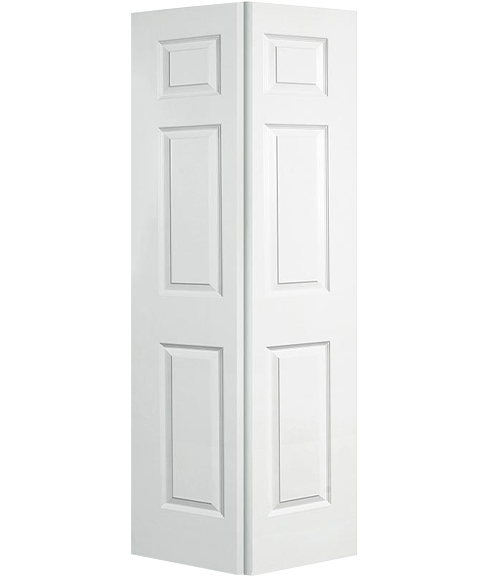 6 Panel Smooth Bifold Hollow Core 6'-8" (80")