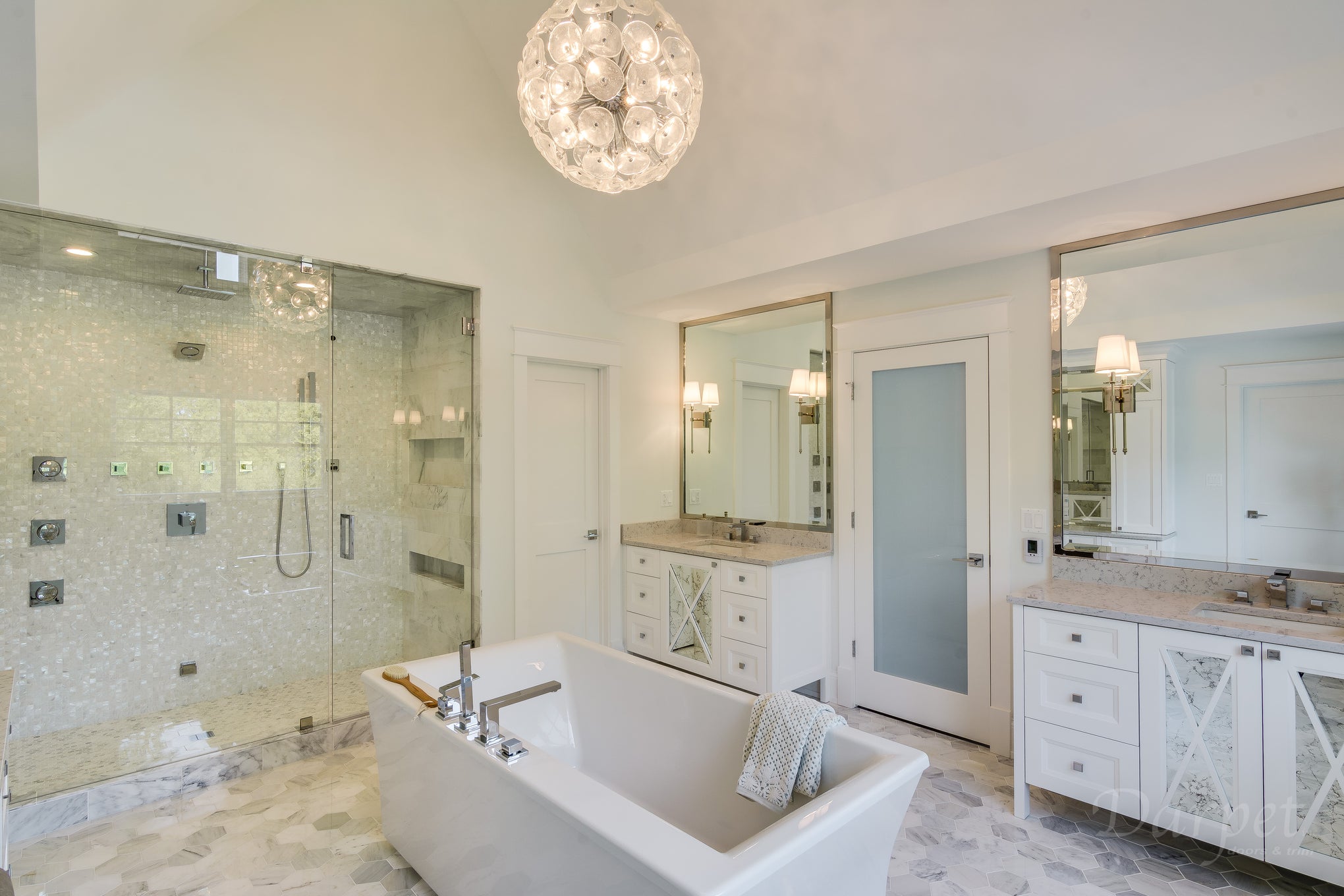 1 lite frosted shaker in a bathroom - Darpet Doors - Chicago - Elk Grove Village - Illinois