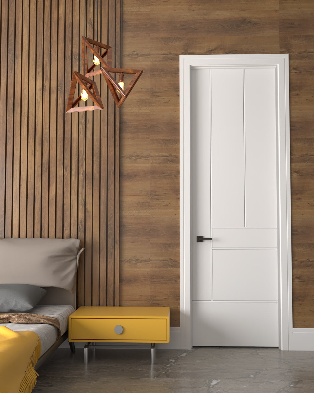 Aster Primed Carved Interior Door 8'0" (96")
