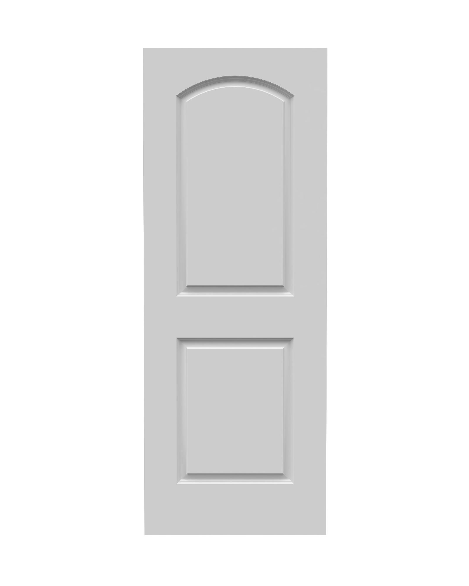 2 Panel Arch Caiman Primed 6'-8" (80")