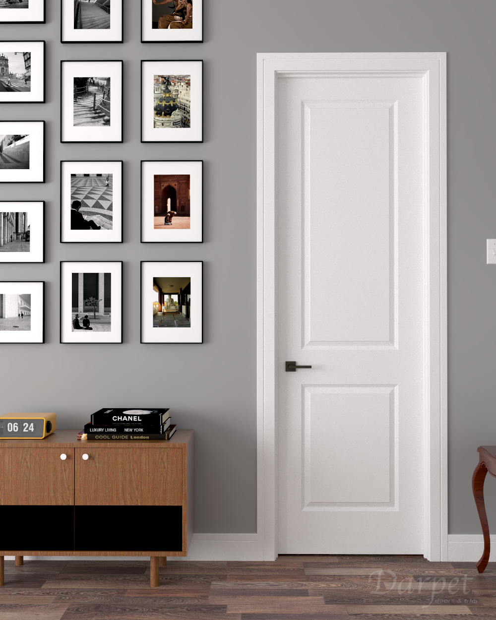 2 Panel Square Carrara Primed 8'-0" (96")