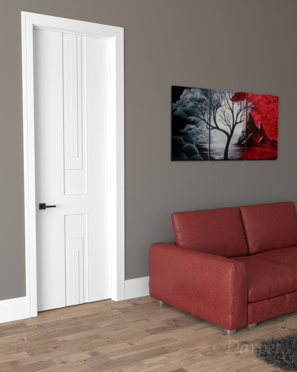 Mento Primed Carved Interior Door 8'0" (96")