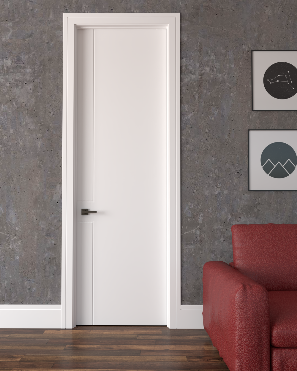 Monza Primed Carved Interior Door 8'0" (96")
