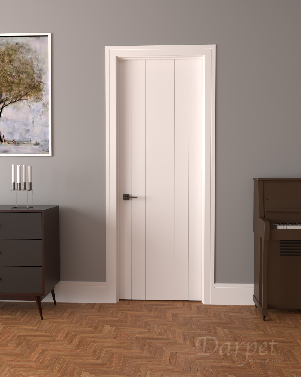 Moresco Primed Groove Interior Door 7'-0" (84")