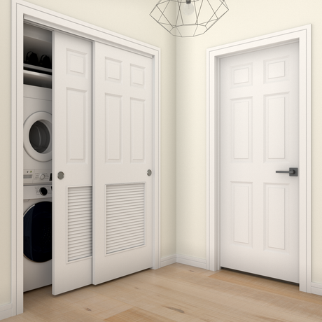 Smooth (6 Panel) with Louver Insert