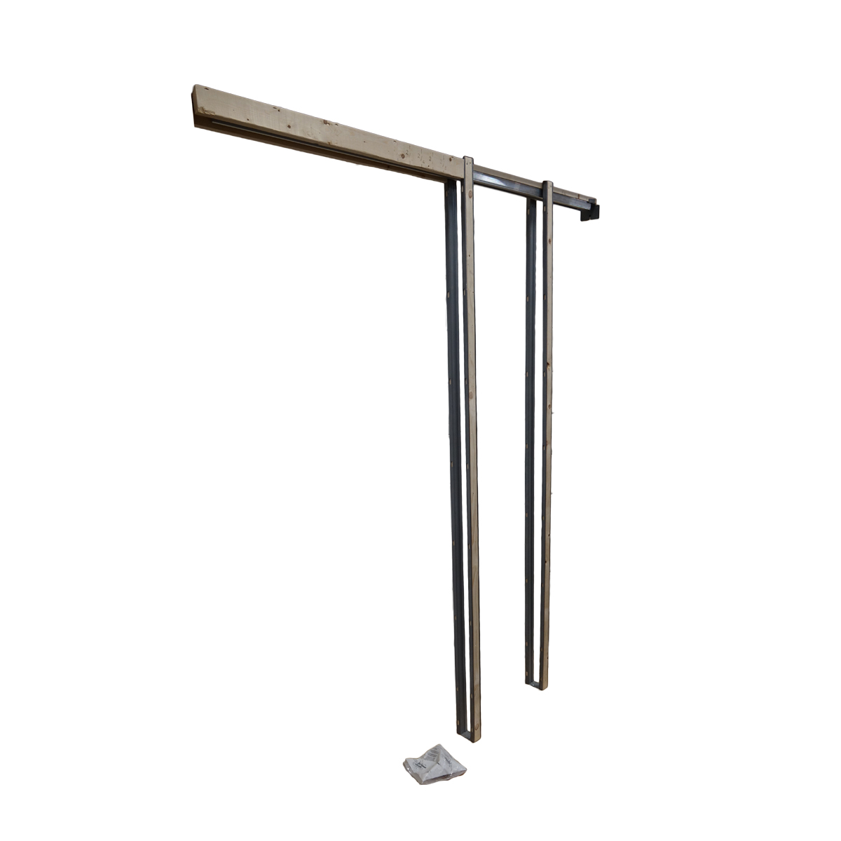 In-wall Pocket Door Frame with Track and Soft Close