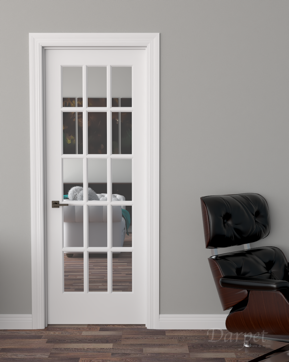Clear Glass French (15 Lite) Slab