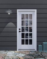 15 Lite Clear Glass Steel Door