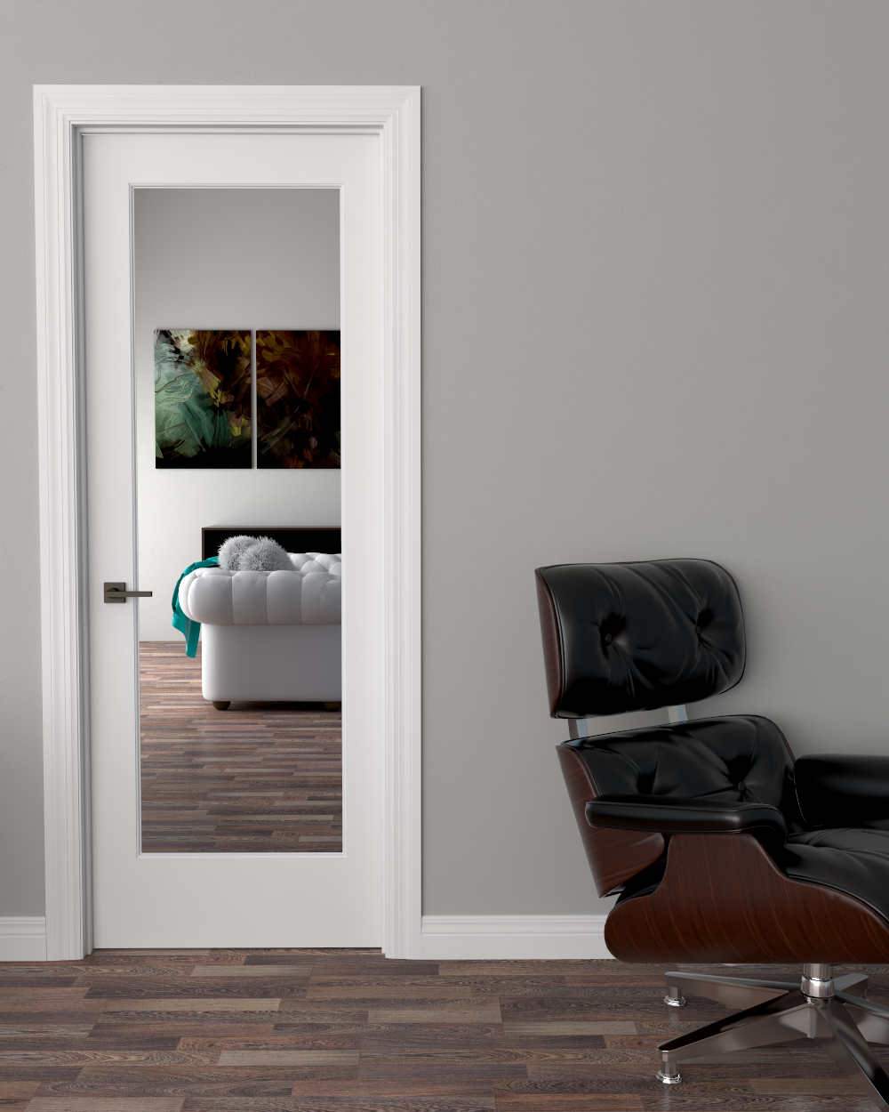 Clear Glass French (1 Lite) Slab