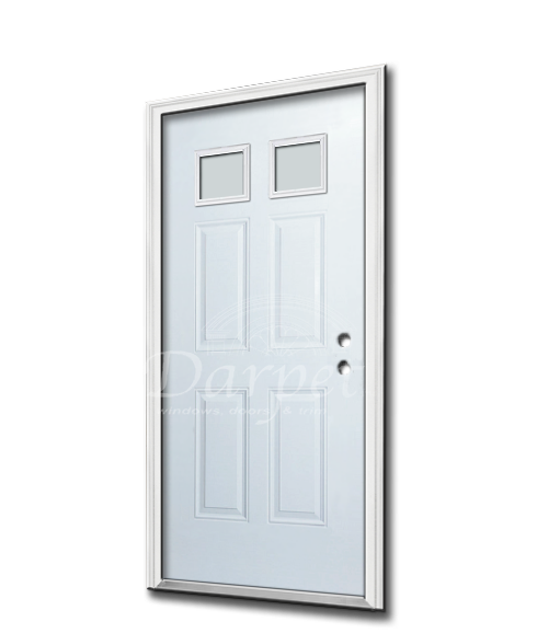 Double Square Lite Steel Door