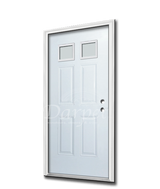 Double Square Lite Steel Door