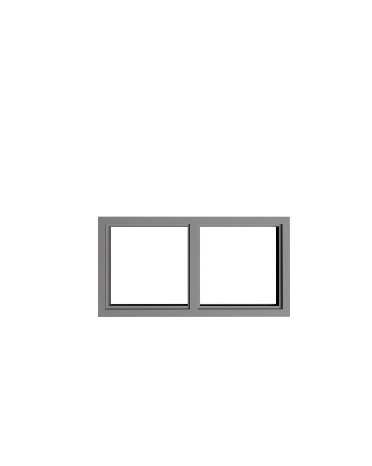 Double Borrowed Lite Frame - Model#2BL