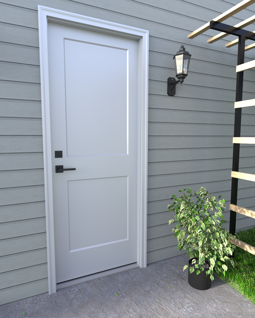 2 Panel Steel Shaker Door