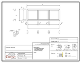Triple Borrowed Lite Frame - Model#3BL