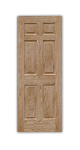 Red Oak (6 Panel) Double