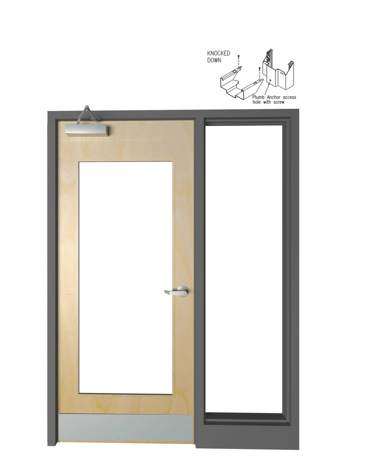 Right Side Lite Knockdown Frame - Model#RSLKD