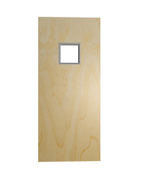 Commercial Birch Door with Hollow Metal Frame with Vision Vision Lite Slab