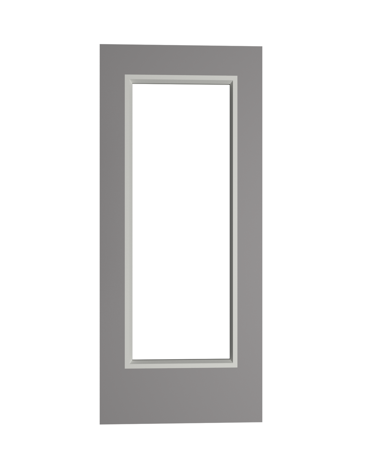 Hollow Metal Door with Full Lite Slab