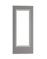 Hollow Metal Door with Full Lite Slab