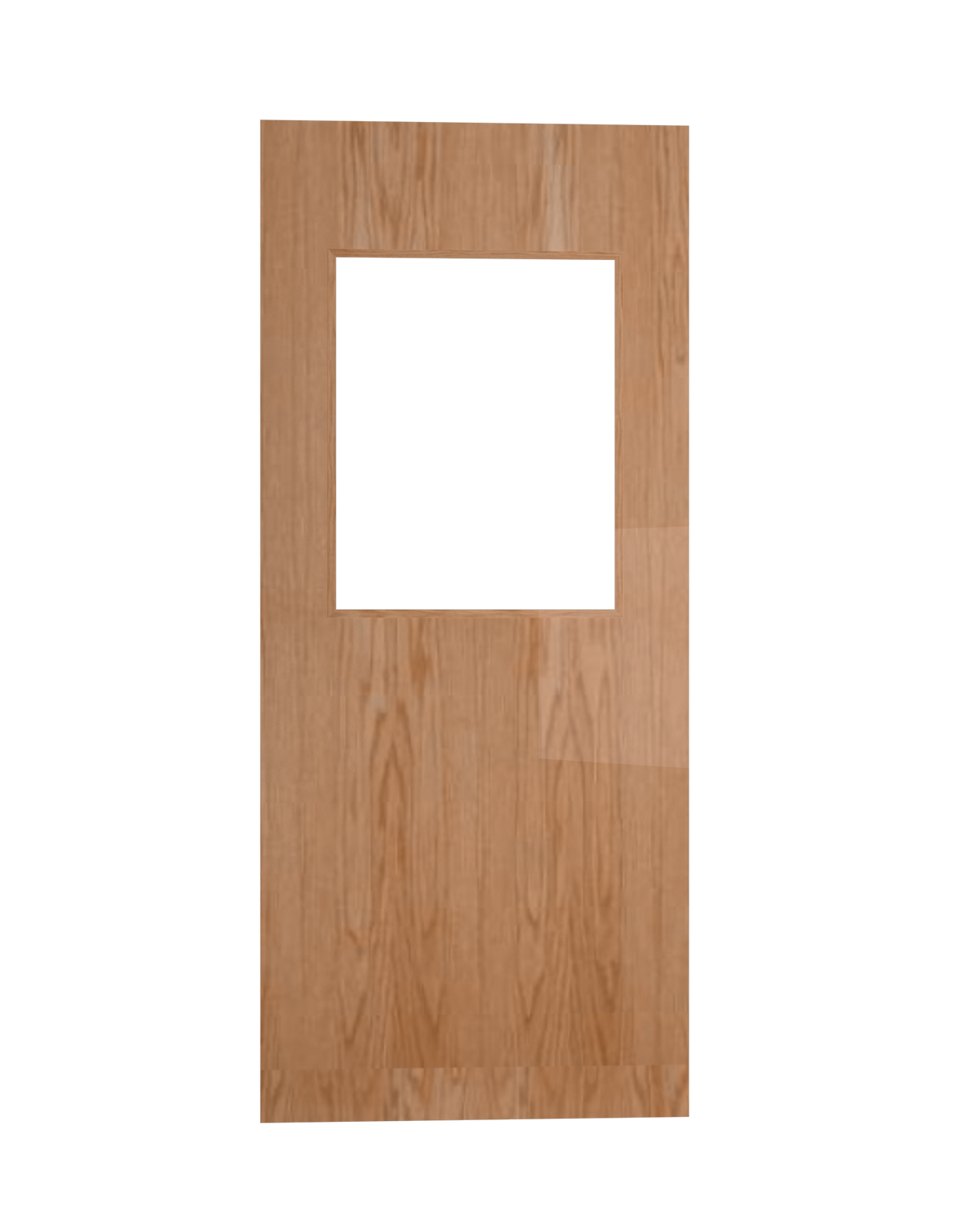 Commercial Oak Door with Hollow Metal Frame with Half Lite Slab