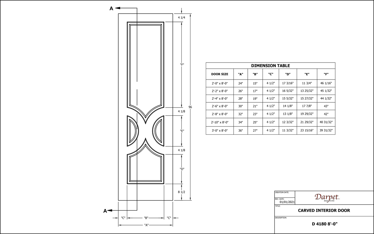 D4180 Prehung