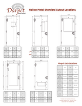 Hollow Metal Double Door with Full Lite