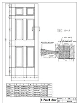 Red Oak (6 Panel) Triple Bypass