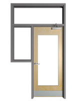Transom with Left Partial Side Lite Frame - Model#TFLPSL